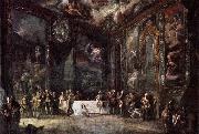 Luis Paret y alcazar Charles III Dining before the Court painting